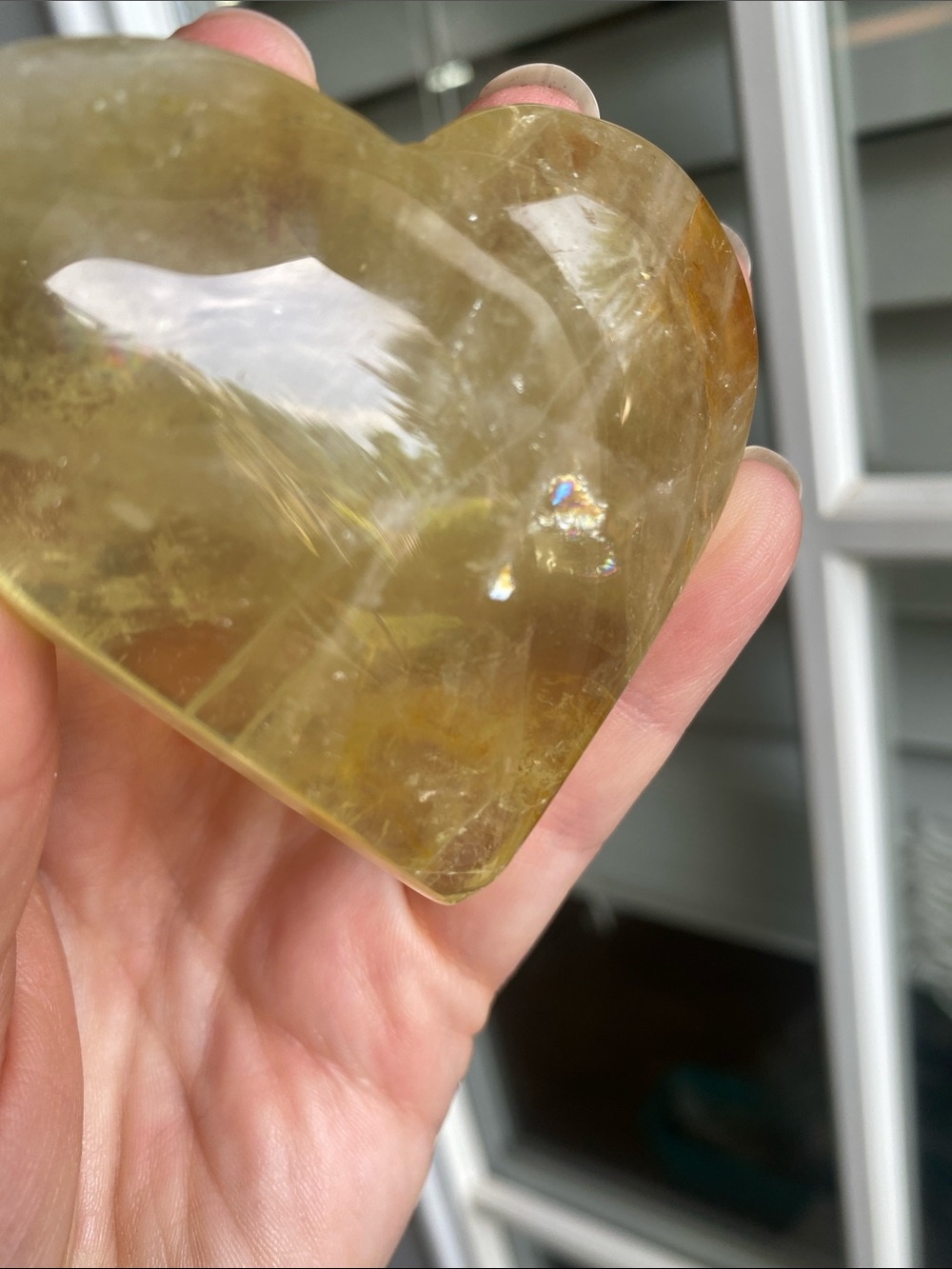 Heart-Shaped Citrine Crystal - Picture 10 of 10